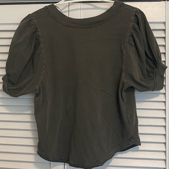 Free People Puff Sleeve Top - Picture 2 of 4
